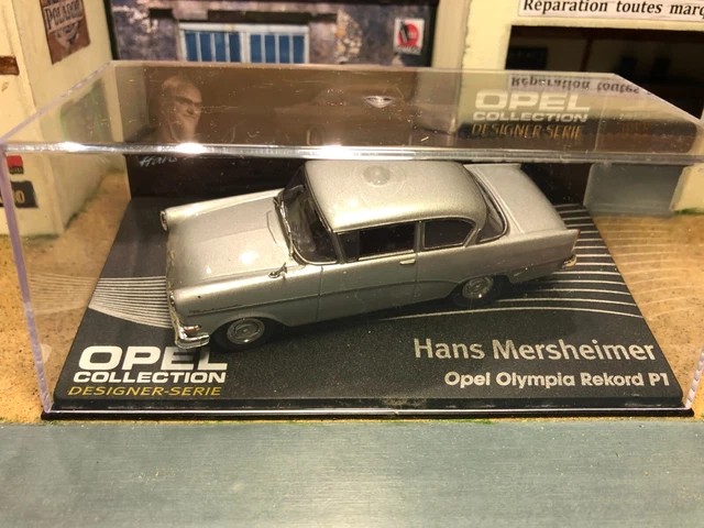 Modèle Réduit Opel Olympia Rekord P1 1/43 - Collection Opel Designer, Neuf Sous Blister (Ixo)