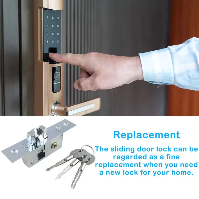 ALUMINIUM ALLOY SLIDING Door Lock Anti-corrosive Indoor Locks with 3 ...