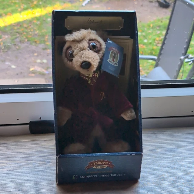 COMPARE THE MEERKAT Boxed Retired Plush Meerkat Soft Toy Small Brown £ ...