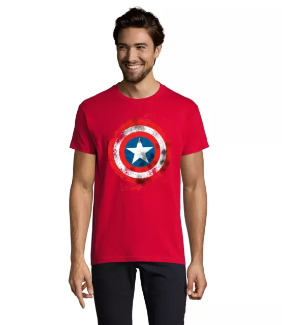 Blondie & Brownie Herren Shirt Vintage Captain America Heroes Avengers Hulk Thor