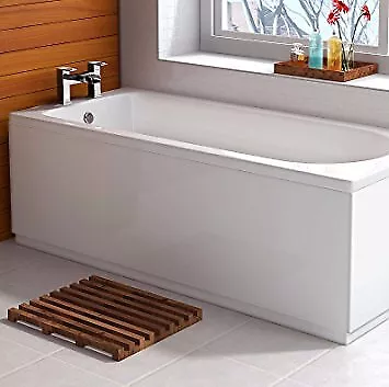 High Gloss White MDF Wooden Bath Adjustable Panel & Plinth Front End Many Sizes 2