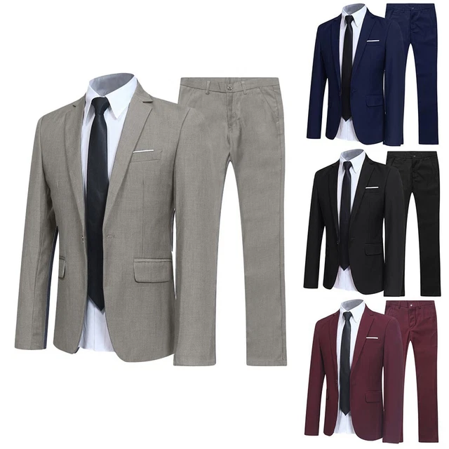 Ensemble veste et pantalon smoking homme tendance coupe mince vêtements formels