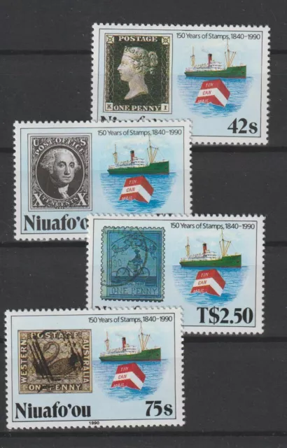 Tonga 1990 Niuafo'Ou 150° Anniv. Du Timbre 4 Val MNH MF97619