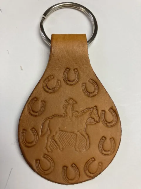 PU Leather Horse Hoof Horseshoe Keychain Handbag Key Chains