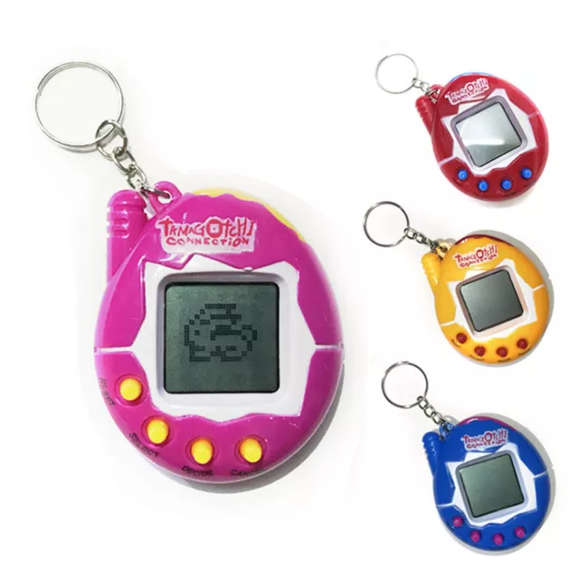 4x TAMAGOTCHI Electronic Cyber Pet Retro Toy Virtual Game Nostalgic 90's KeyRing