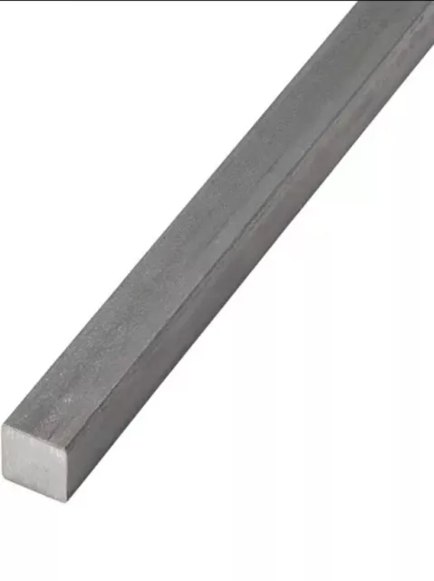 6-QTY, 1" HOT ROLLED SQUARE ASTM A36, 12" OAL, Free Shipping