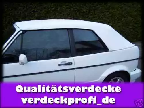 Original VW Golf 1 Cabrio Capot PVC beige avec Directives Housse capote neuf