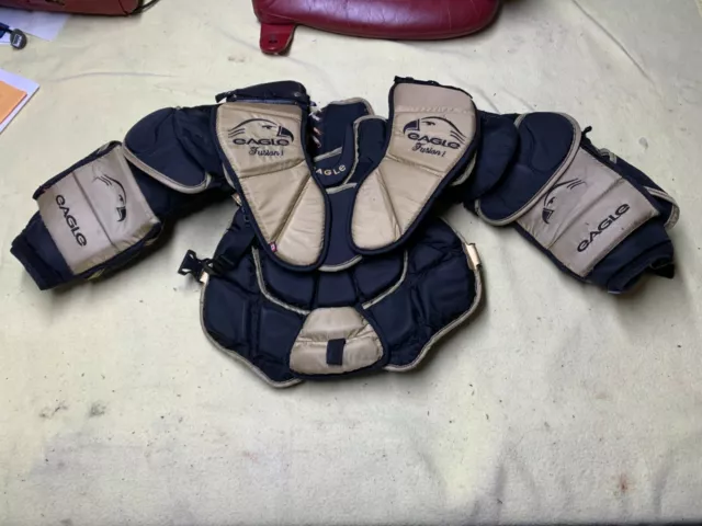 Eagle Fusion Goalie Chest And Arm Protector Intermediate size Made in Canada