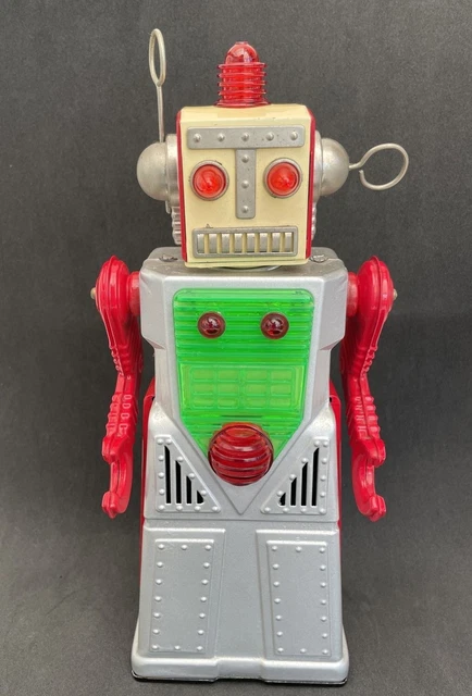 Grand Robot Vintage HA HA Toys – Chief Robotman, électrique, Fonctionne (collection)