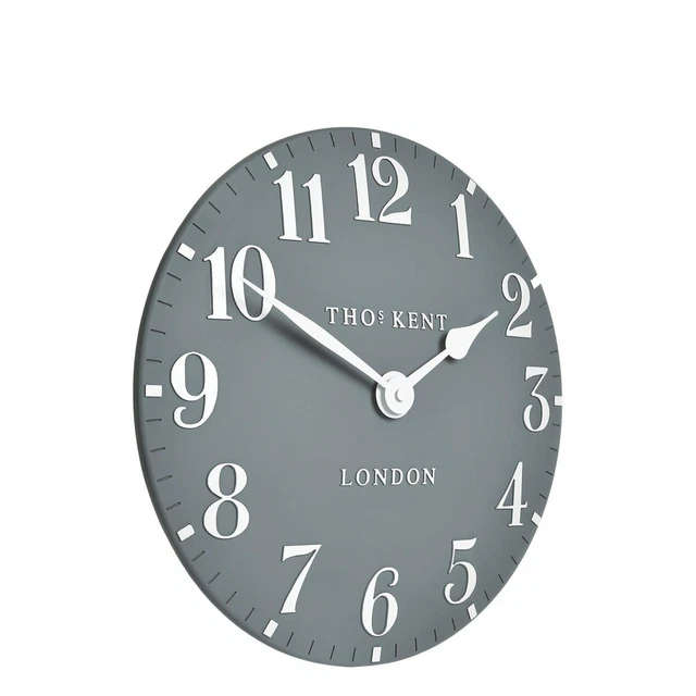 Arabic Wall Clock Flax Blue 12in main image 0