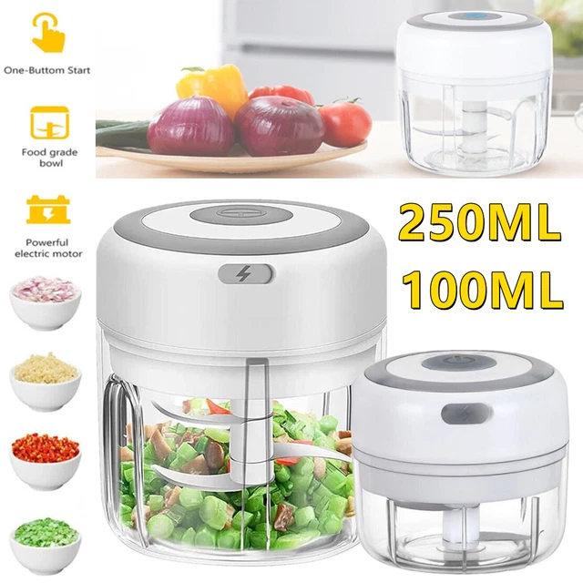 Mini Electric Garlic Chopper Vegetable Food Slicer Grinder Blender Crusher