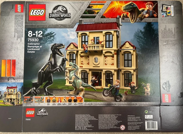 LEGO JURASSIC WORLD: Indoraptor Rampage at Lockwood Estate (75930) Box ...