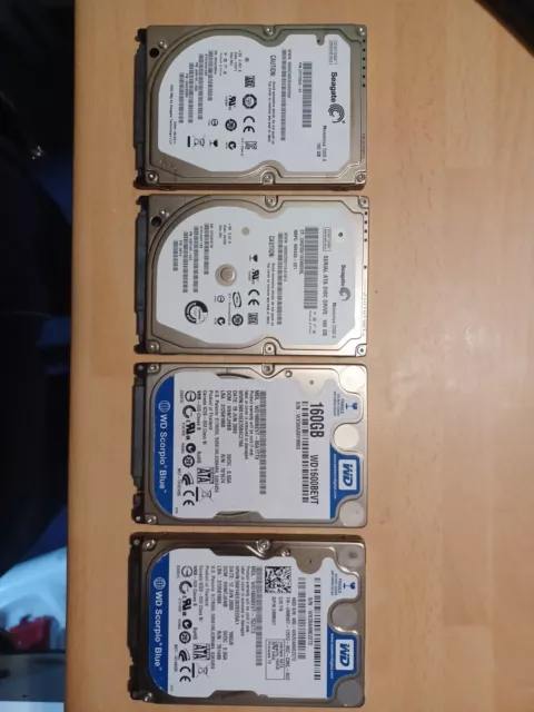 160GB 1TB WD Seagate HGST 2.5" SATA Laptop Hard Drive HDD Lot