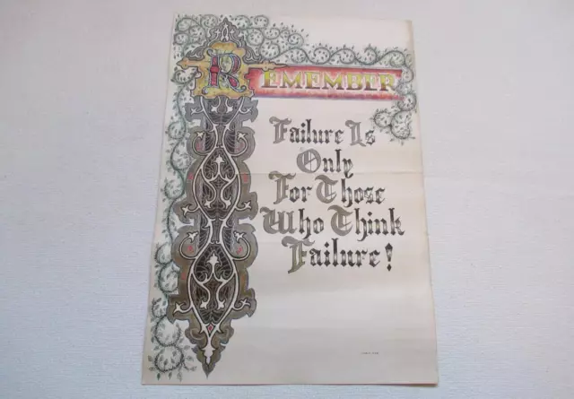 Orig. HANDGEMALT Plakat  Entwurf 1938 wohl mit Spruch von W. Churchill  UNIKAT !