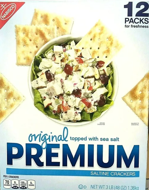 Nabisco Original Premium Saltine Crackers 12 packs 48 Oz