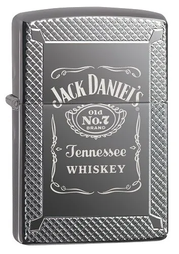 Orig. Zippo "Jack Daniel's Whiskey" Ice Lasered Lighter *New In Box* 60004911