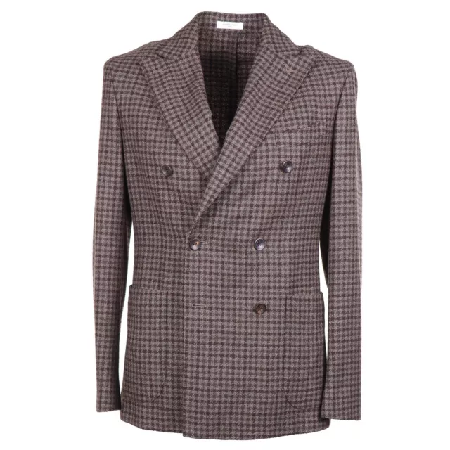 Boglioli Soft-Constructed Brown Check Wool 'K Jacket' Sport Coat 38R (Eu 48)