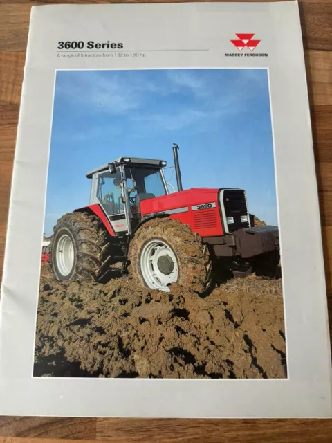 Original Massey Ferguson 3600 Series Product Brochure - 1992