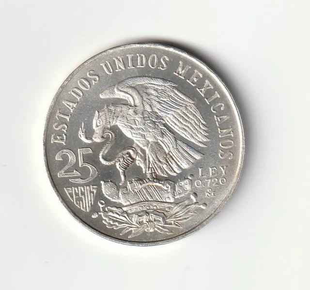 Mexico 25 Pesos 1968 Silver