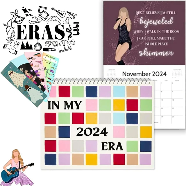 CALENDAR 2024 TAYLOR Swift Eras Tour Merch The Swifties Kelce Red 1989