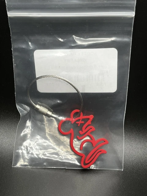 Scotty Cameron Gallery TOUR RAT Soft Touch Keychain FOB TOUR RED