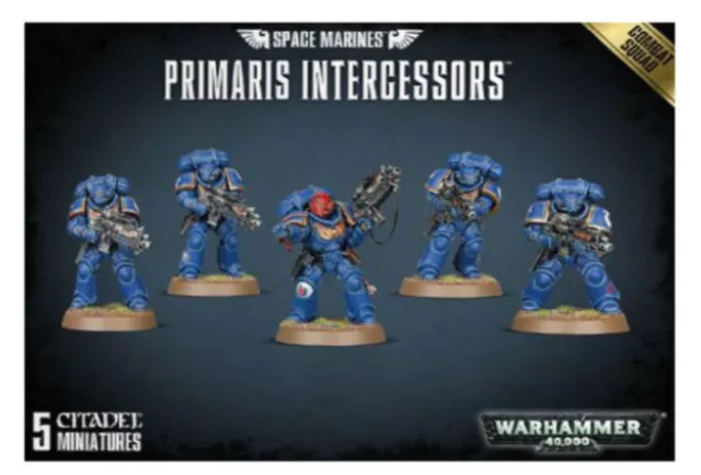 Warhammer 40k Primaris Intercessors Space Marines Combat Squad NOS