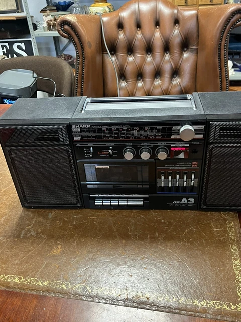 SHARP GF-A3 STEREO Cassette Player Ghetto Blaster Boombox £55.00 ...