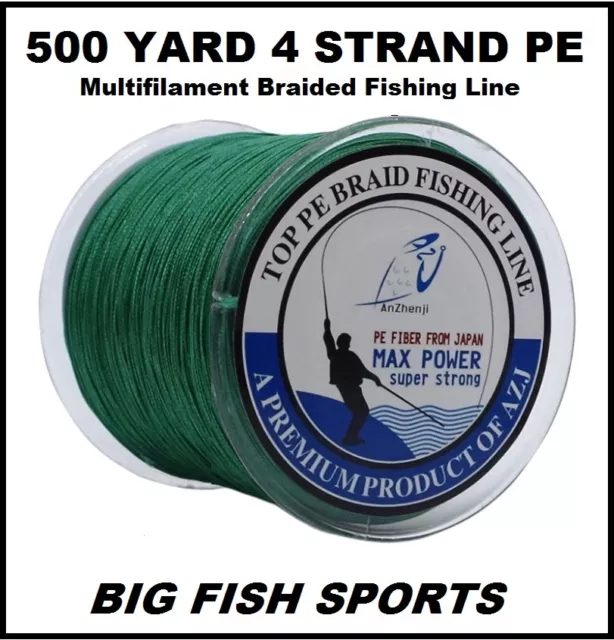 1500M / 50LB Super Strong 4 Strand Pro PE Power Braided Fishing