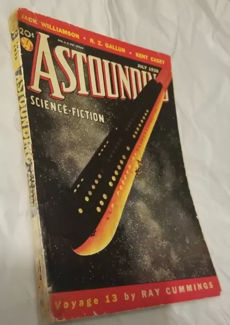 Astounding Science Fiction July 1938 - has 1st SciFi story of L. Ron Hubbard