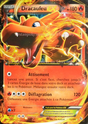 carte Pokémon Dracaufeu EX 180 PV 11/106 XY02 - Étincelles NEUF ONE-TOUCH FR