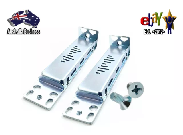 Genuine Cisco 23" Rack Mounting Brackets & Screws for 2960CX & 3560CX Switches.