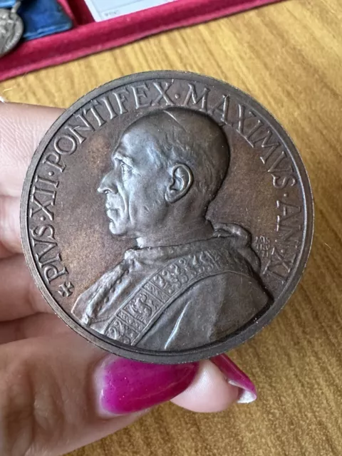 Medaille Päpstliche Papst Pius XII Jahr Xi Mistruzzi FDC Q30