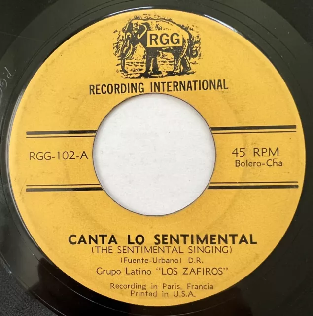 Latin 45 / Grupo Latino Los Zafiros “Canta Lo Sentimental” Doo Wop Soul MP3 Latin 45 / Grupo Latino Los Zafiros “Canta Lo Sentimental” Doo Wop Soul MP3