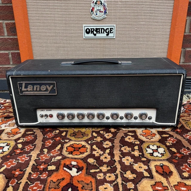 Vintage 1970s Laney Sound Supergroup PA 60w Valve Amplifier Head w/ Partridge