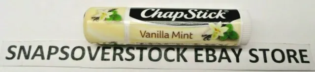 Chapstick Vanilla Mint Lip Balm 0.15 Oz. Single Tube, Brand New W/ Free Shipping