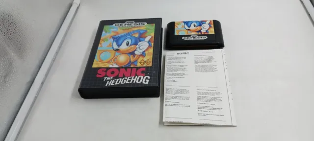 Jeu Sega Megadrive Mega Drive Sonic The Hedgehog Version Genesis sans notice