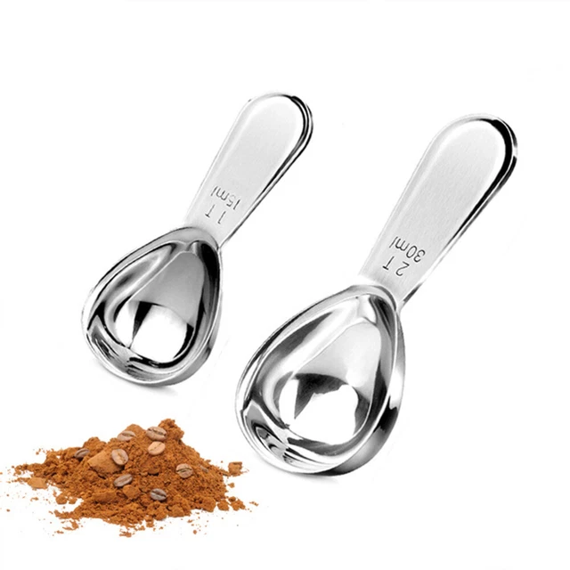 Cucchiai da cucina per misurare chicchi di caffè strumento da cucina acciaio inox