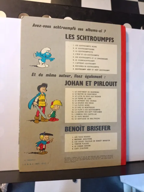 Les Schtroumpfs et Le Cracoucas Édition 1973 Dos Rond - Très Bon État 3