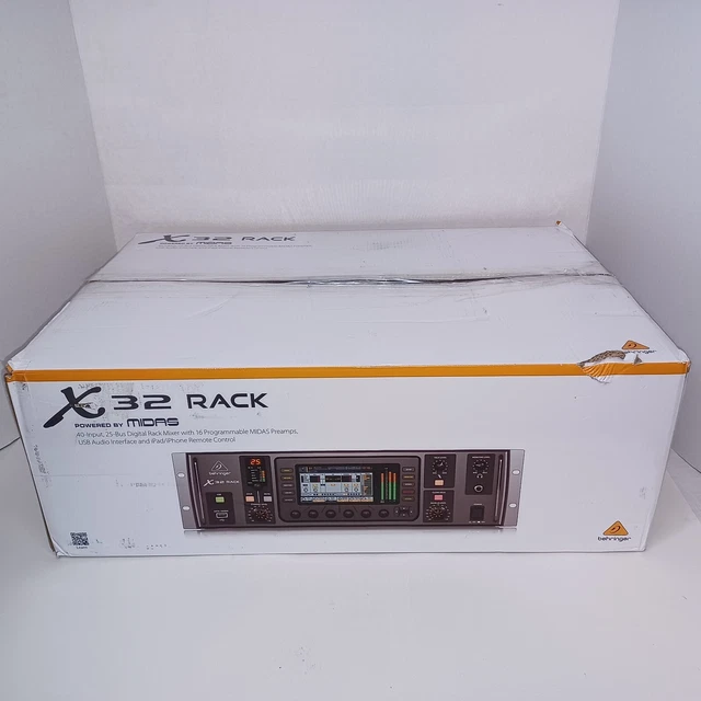 BEHRINGER X32 RACK 40channel Rackmount Digital Mixer Excellent Cond No
