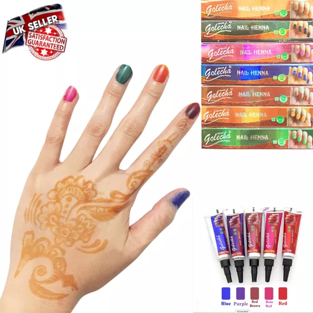 100% Natural Plant Nail Henna Paste 5g Indian Import Paste Temporary Henna Cone