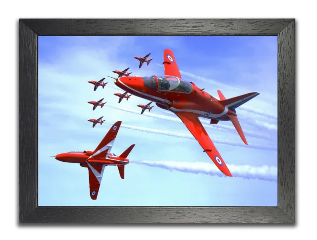 Red Arrows Generic Royal Air Force RAF Formation Photo Sky Action Shot Poster