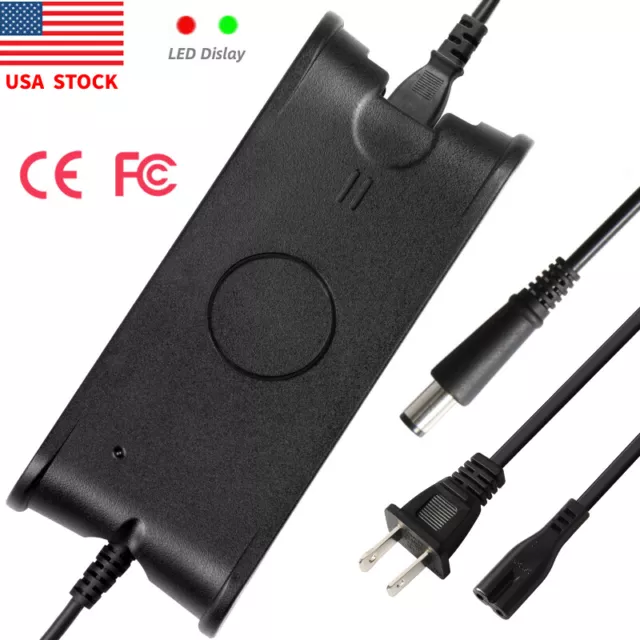 For Dell 90W 90 Watt AC Adapter Power Supply Charger PA-10 NEW w/ US Cord Cable