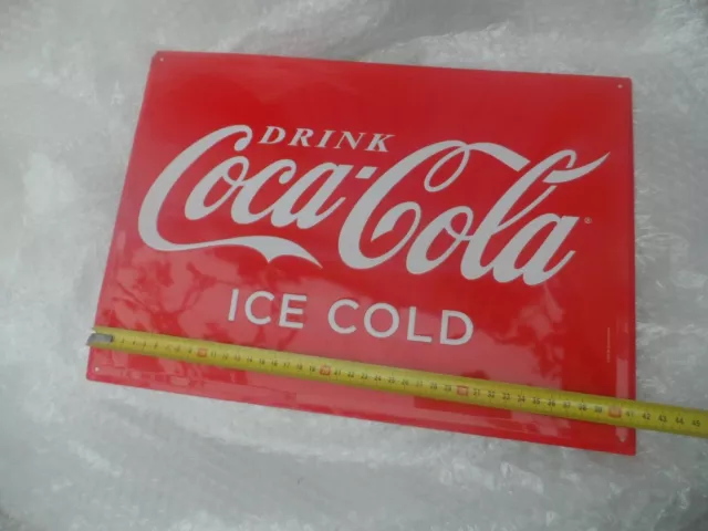 Plaque Publicitaire  CocaCola Coca Cola DRINK ice cold