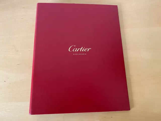 Used - Cardboard Folder CARTIER Carpeta de Cartón - Horlogerie - 32 x 26 x 4 cm