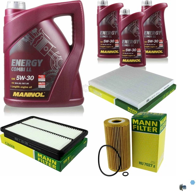 Mann-Filter Controllo Set 8 L mannol Energy Combi Ll 5W-30 per Hyunday