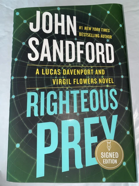 Righteous Prey by John Sandford {2022, Hardcover, Signed, 1st Edition} BRAND NEW