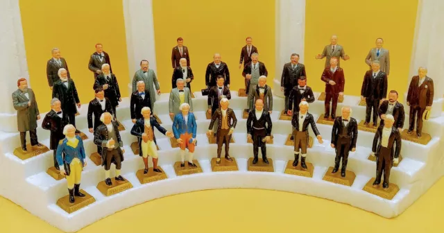 1960s Marx Presidents Set of 36 Washington - Johnson With Platform And Album 1960s Marx Presidents Set of 36 Washington - Johnson With Platform And Album