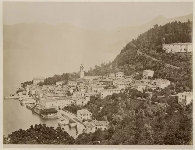 Foto Albumen Lago Maggiore Italien Italia Richtung 1880