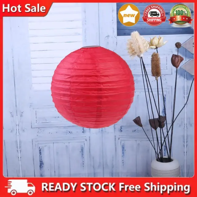 4"" Paper Lamp Lanterns Folding Paper Ball Lamp for Wedding (Red)