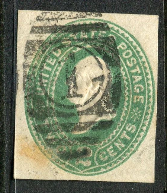 USA; 1870s-80s early classic Embossed Presidential POSTAL STATIONARY PIECE 2c.